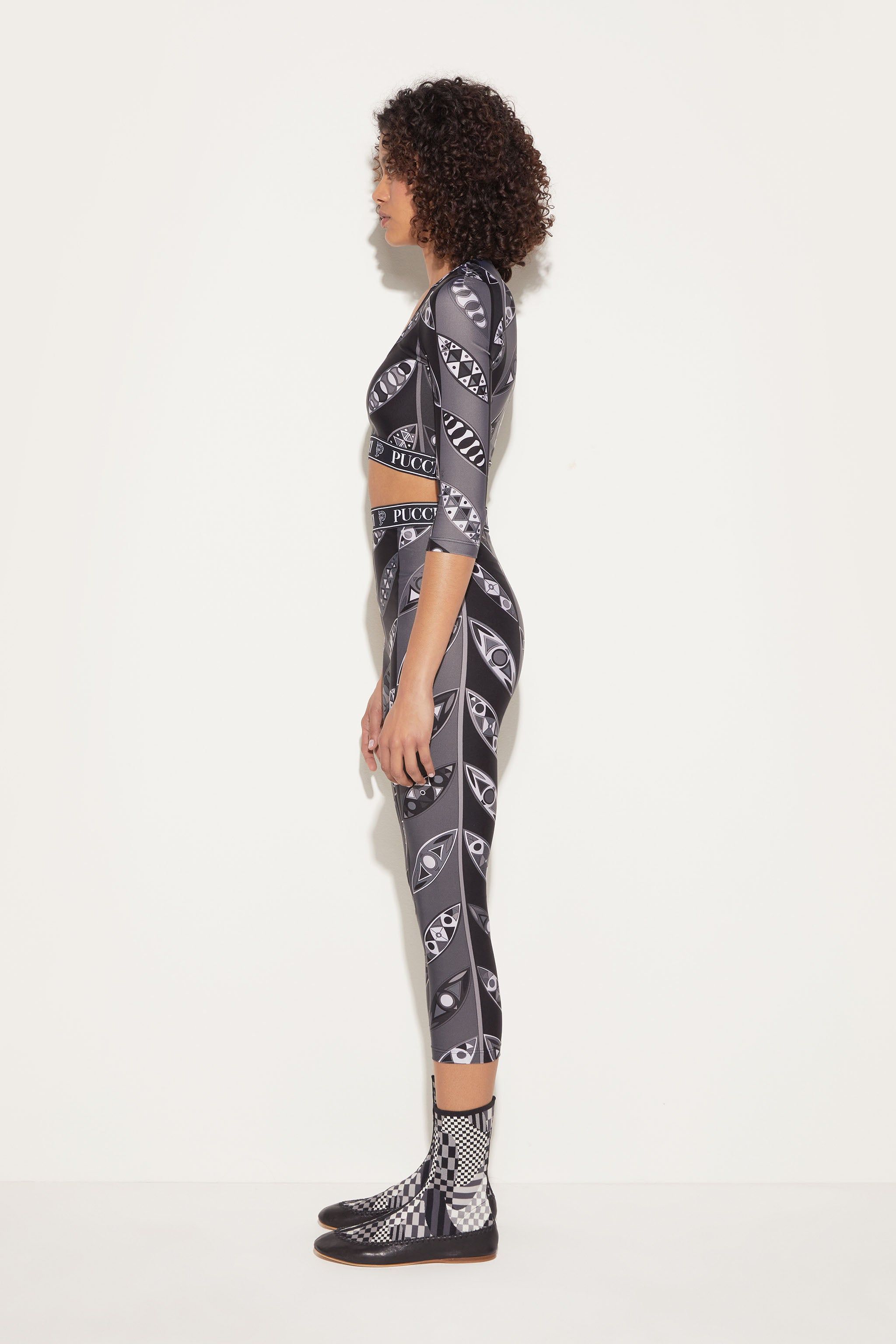 Crop top con stampa Girandole sold by Emilio Pucci product image thumbnail 3