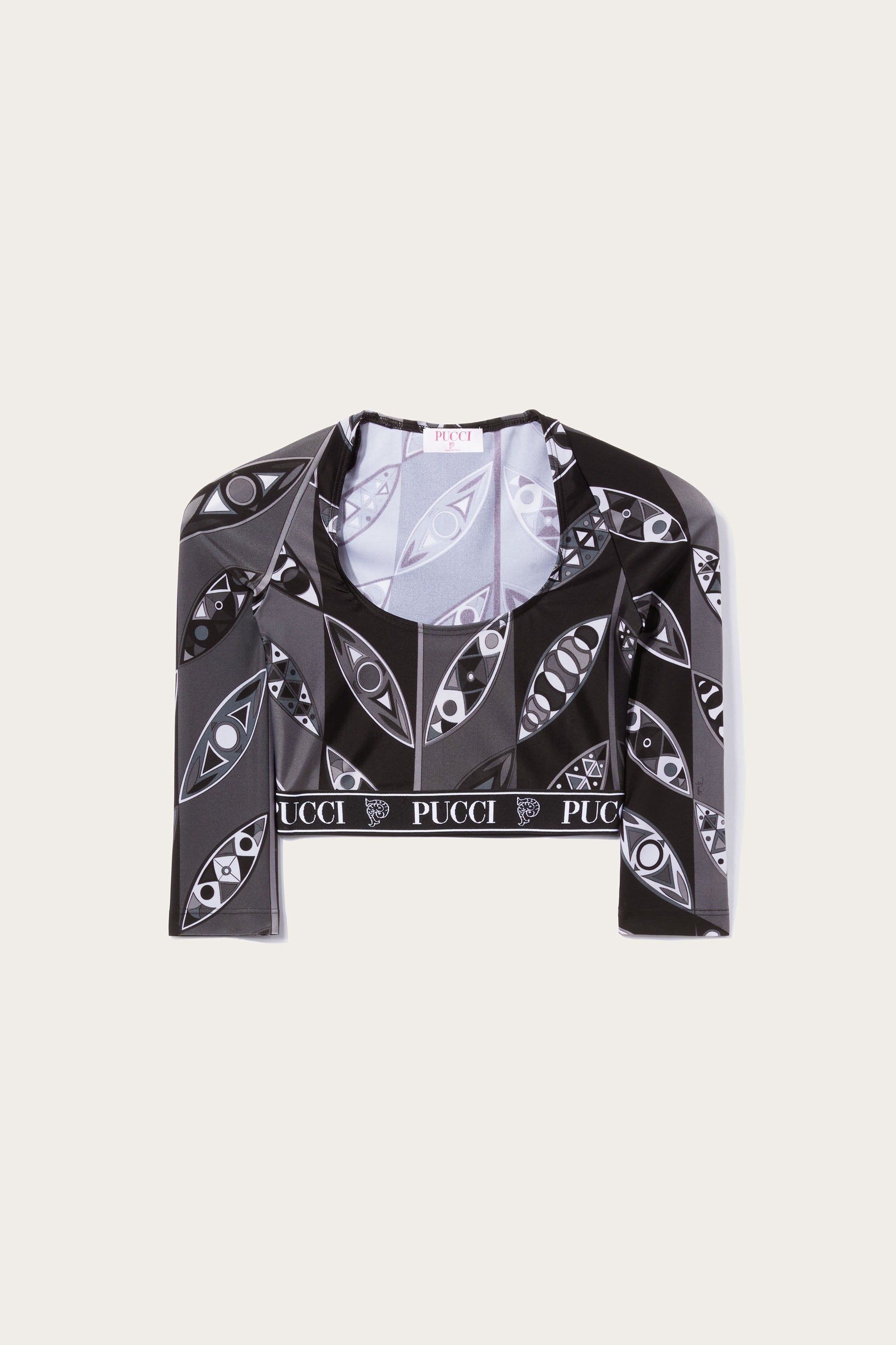 Crop top con stampa Girandole sold by Emilio Pucci