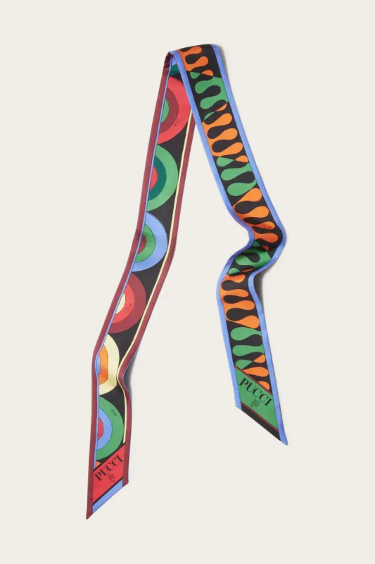 Foulard in seta con stampe Onde e Leocorno sold by Emilio Pucci