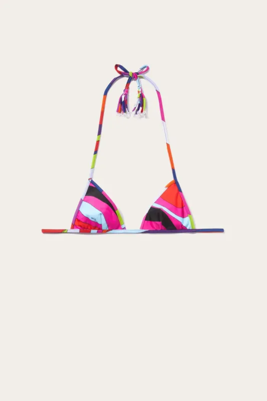 Top bikini con stampa Marmo sold by Emilio Pucci