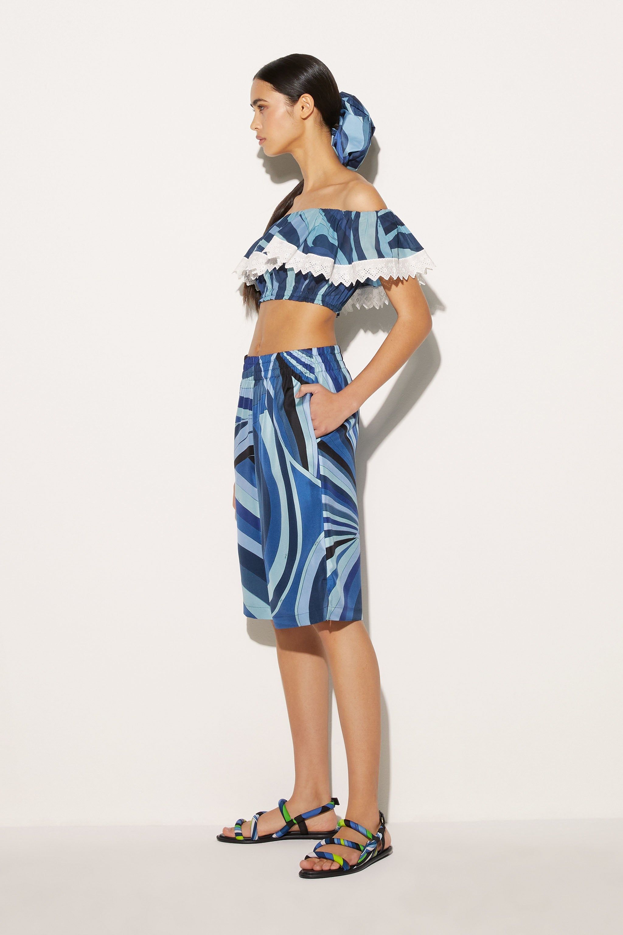 Bermuda in seta con stampa Iride sold by Emilio Pucci product image thumbnail 4