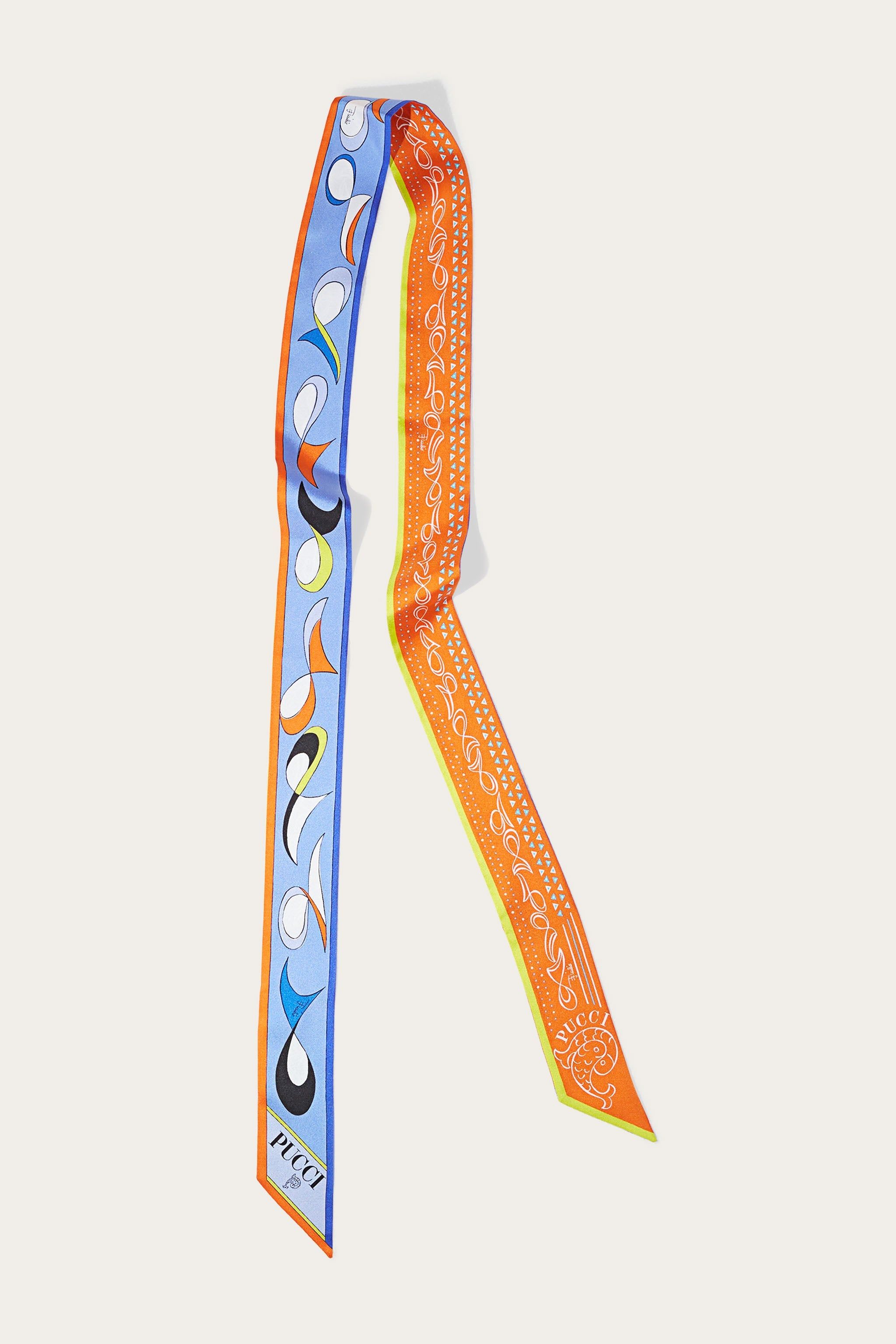 Foulard in seta con stampa Pesci sold by Emilio Pucci