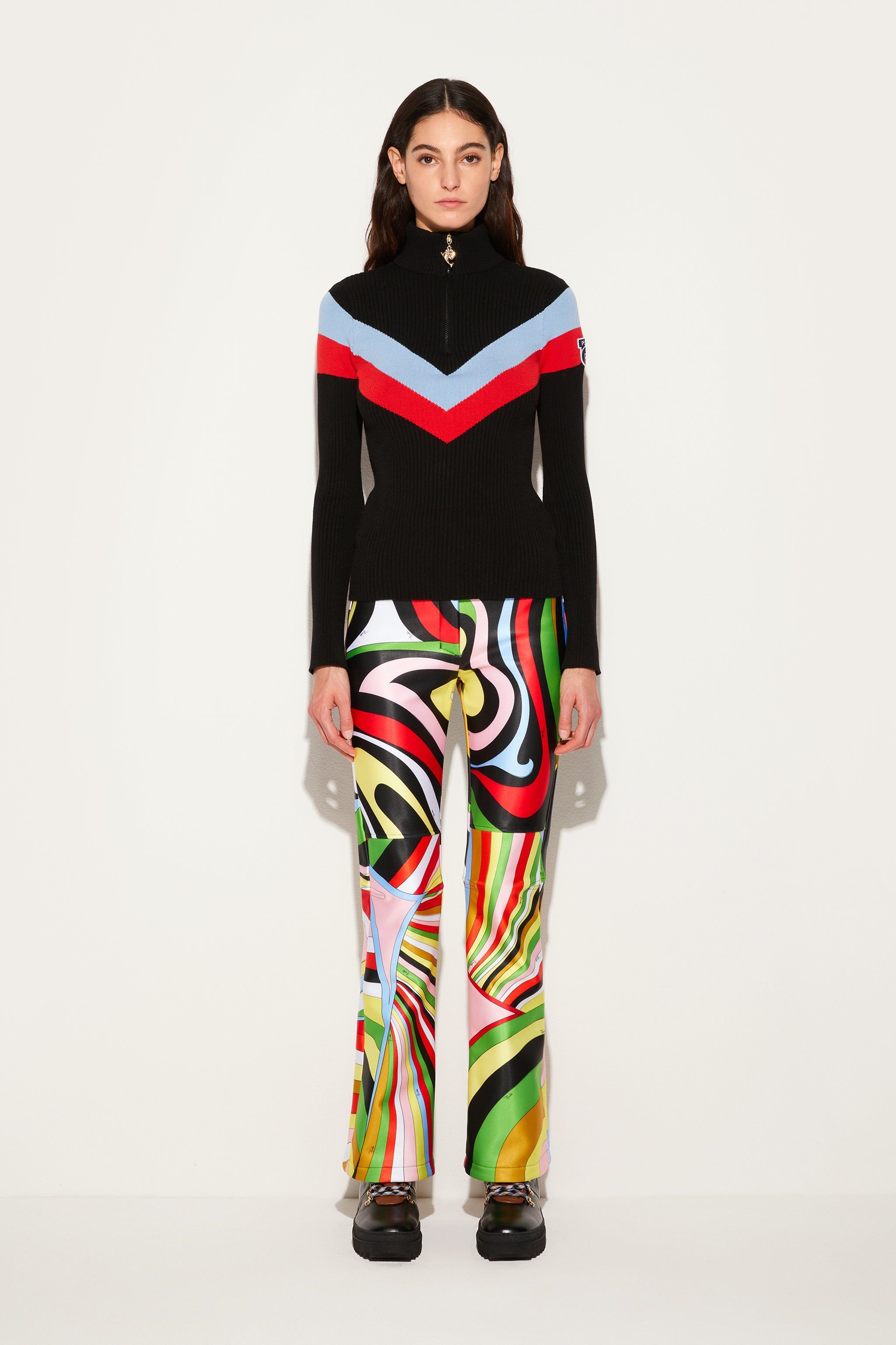 Pucci x Fusalp | Stripe-Jacquard Zip Sweater sold by Emilio Pucci product image thumbnail 2
