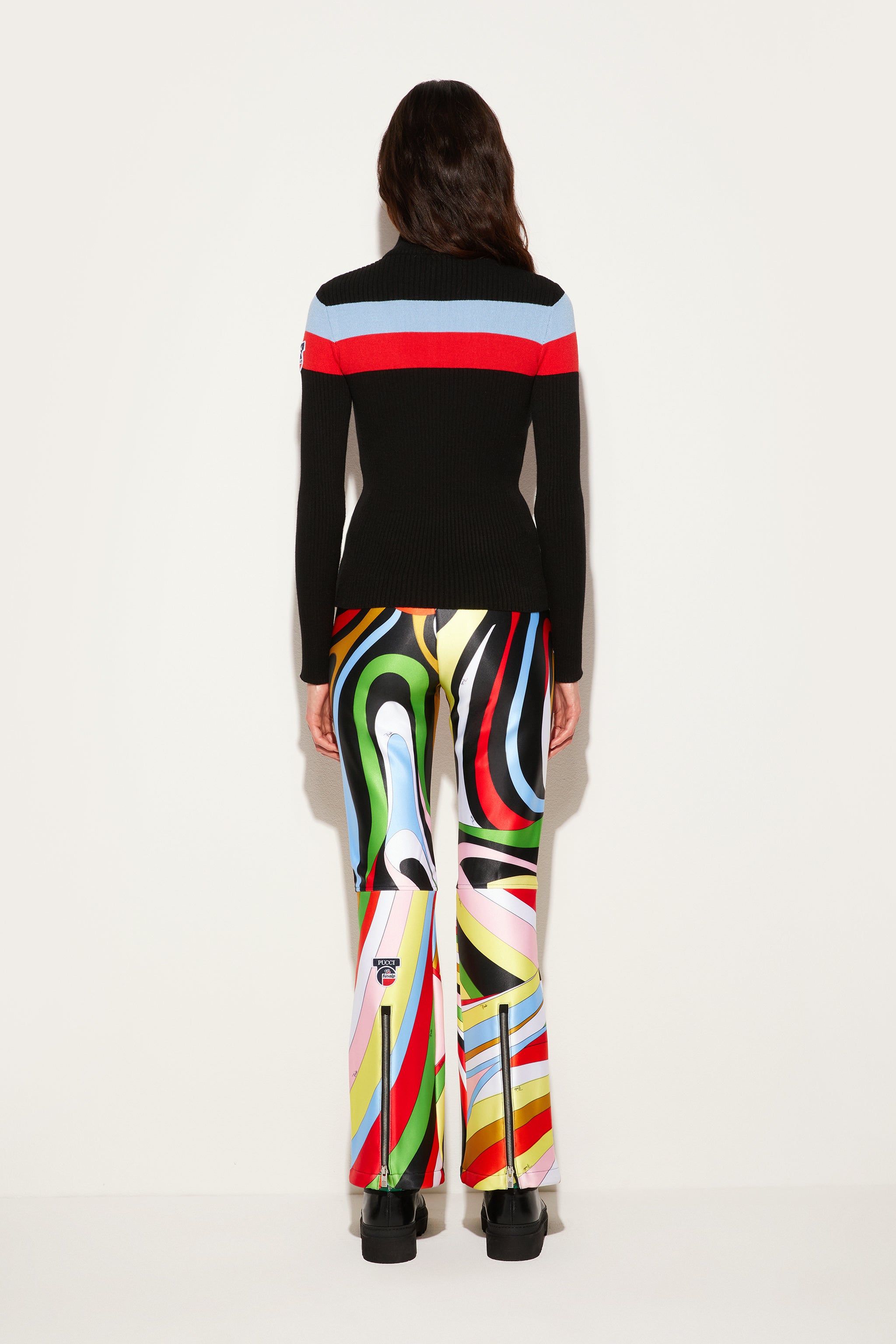 Pucci x Fusalp | Stripe-Jacquard Zip Sweater sold by Emilio Pucci product image thumbnail 3