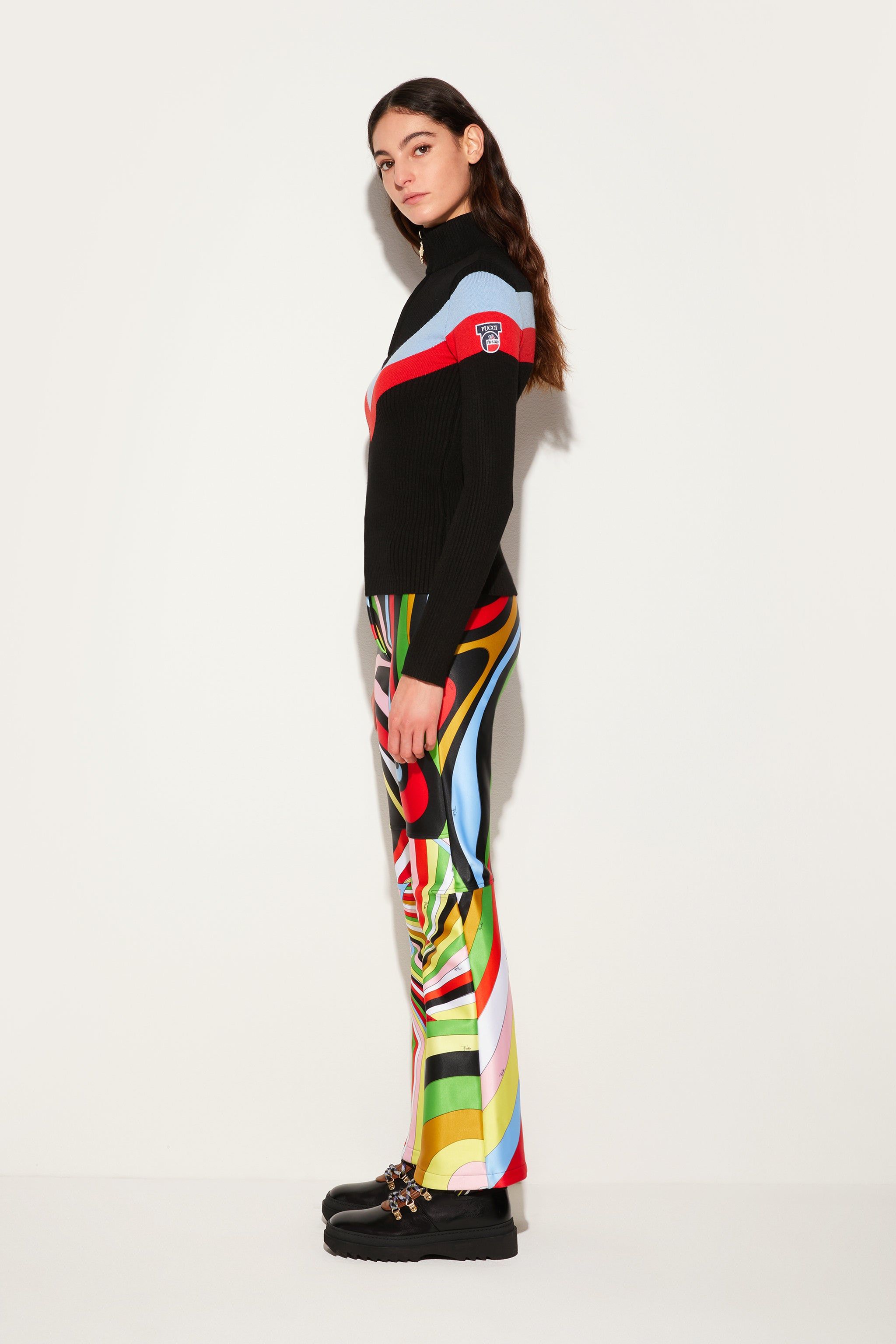 Pucci x Fusalp | Stripe-Jacquard Zip Sweater sold by Emilio Pucci product image thumbnail 4