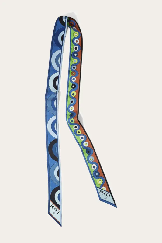 Foulard in seta con stampe Onde e Iride sold by Emilio Pucci