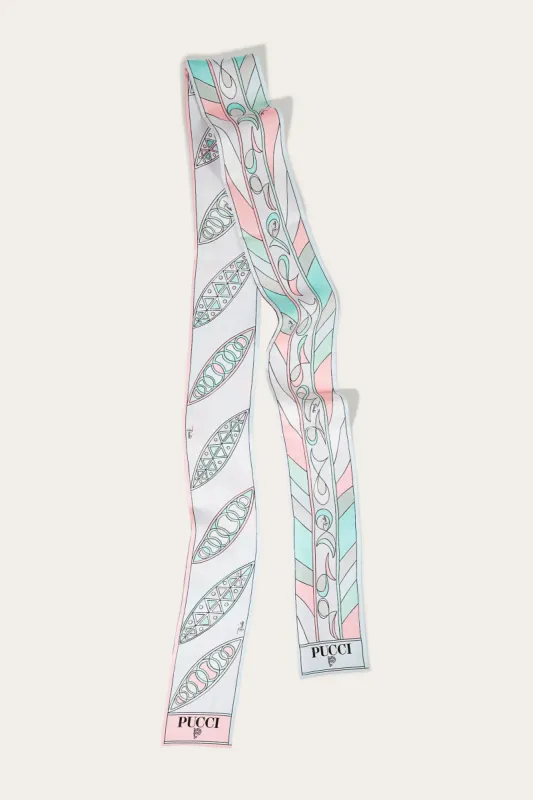Foulard in seta con stampe Girandole e Pesci sold by Emilio Pucci