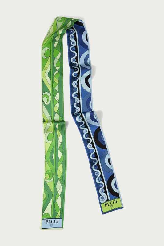Foulard in seta con stampe Onde e Goccia sold by Emilio Pucci