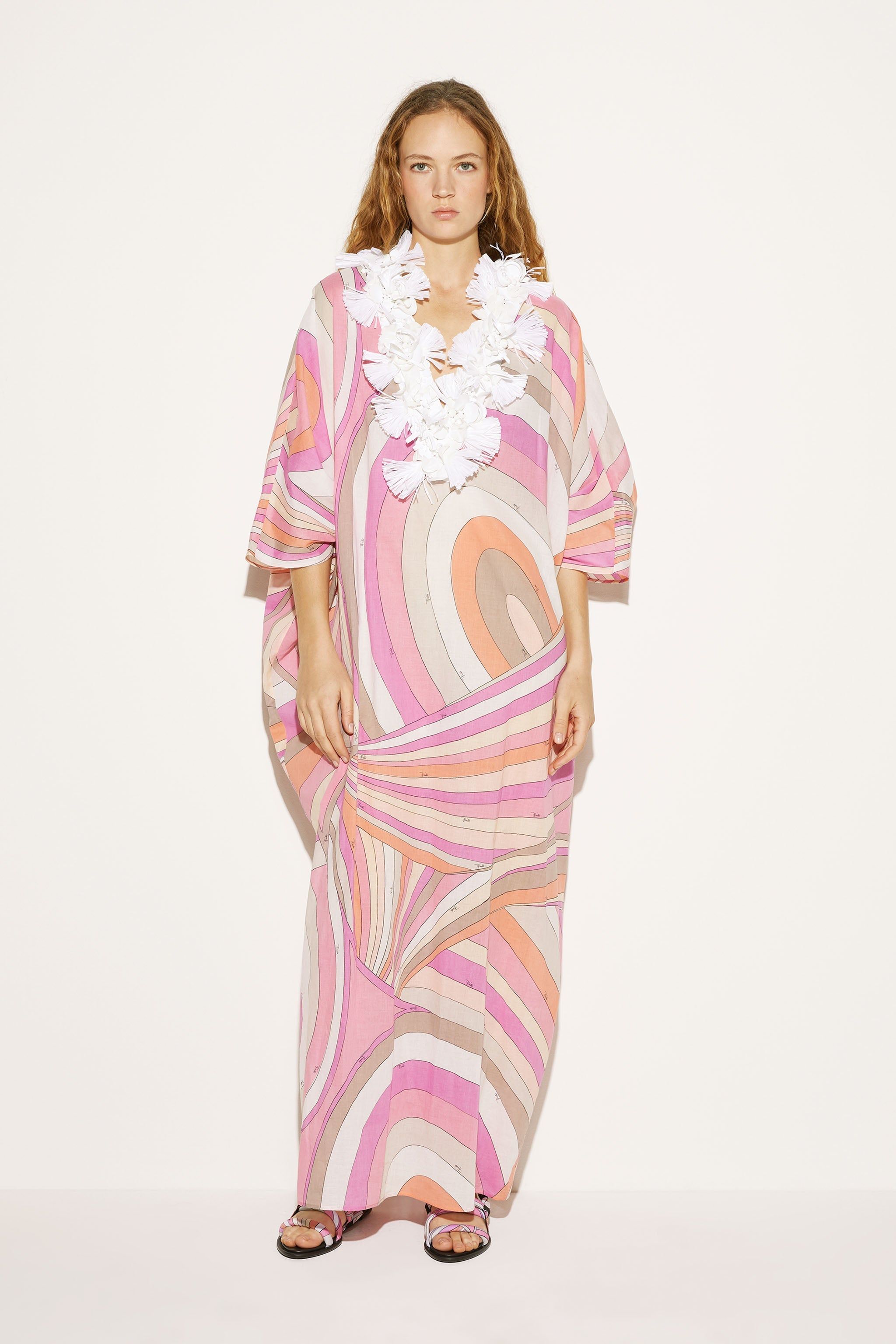 Abito kaftano con stampa Iride e decorazione sold by Emilio Pucci product image thumbnail 2