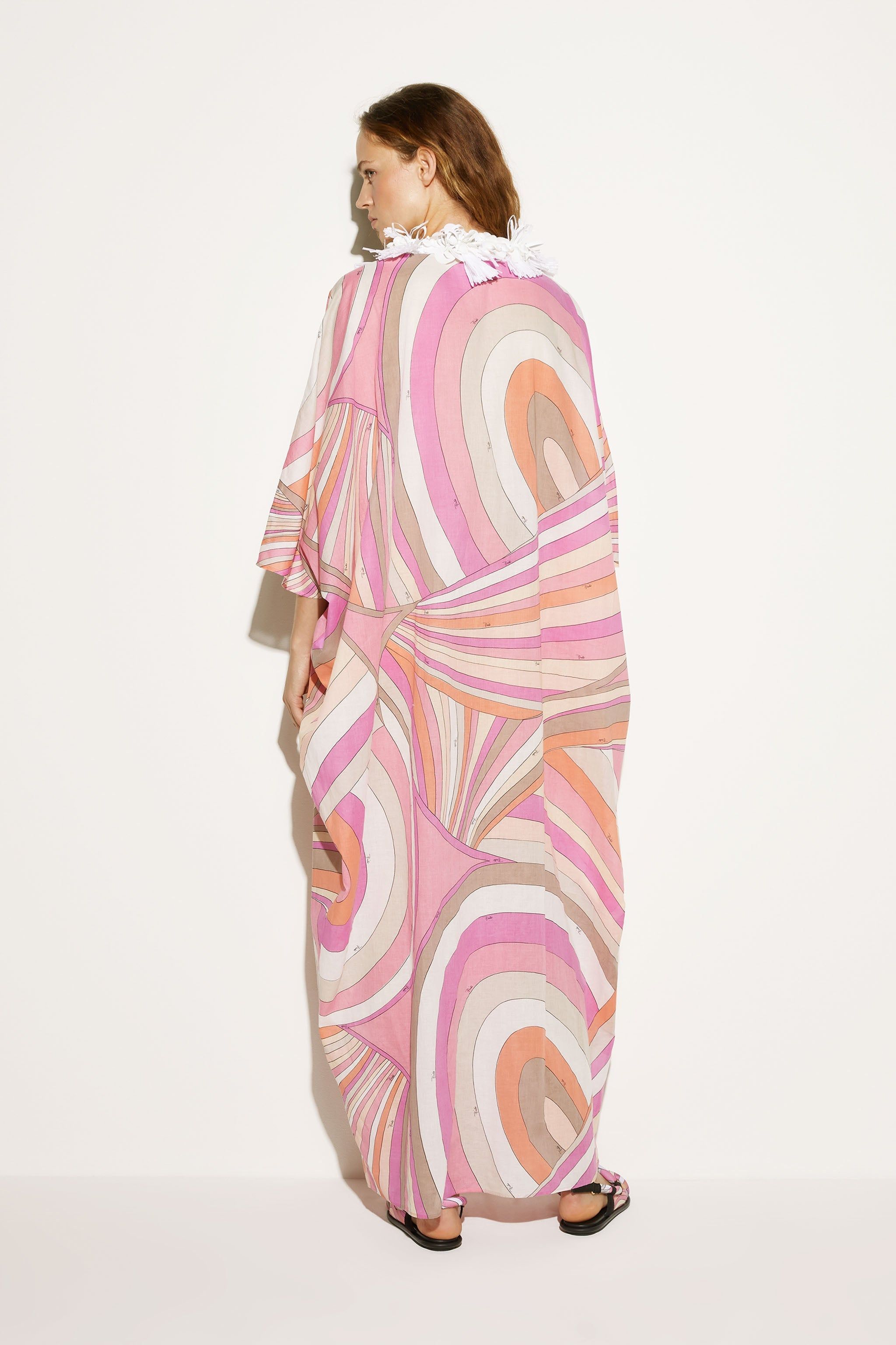 Abito kaftano con stampa Iride e decorazione sold by Emilio Pucci product image thumbnail 3