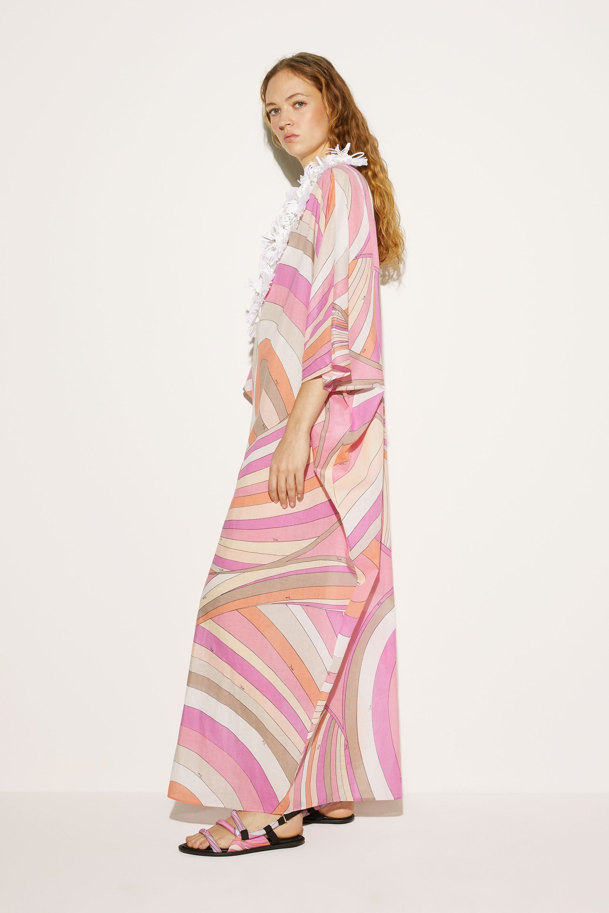 Abito kaftano con stampa Iride e decorazione sold by Emilio Pucci product image thumbnail 4