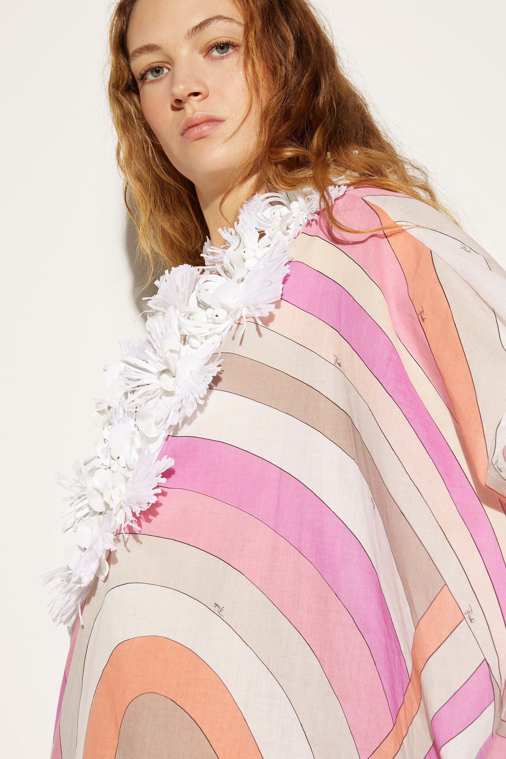 Abito kaftano con stampa Iride e decorazione sold by Emilio Pucci product image thumbnail 5