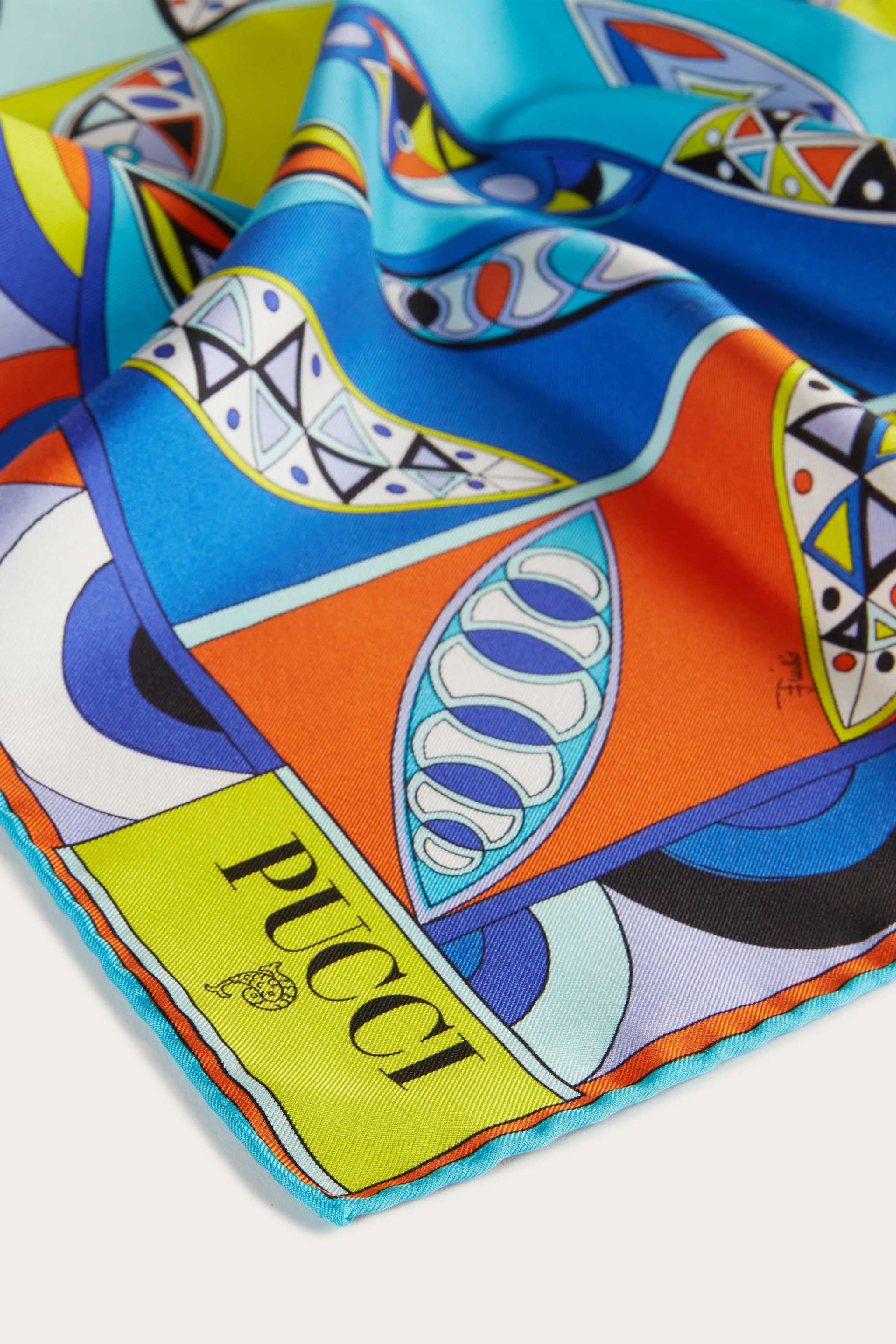 Carré piccolo in seta con stampa Girandole sold by Emilio Pucci product image thumbnail 3