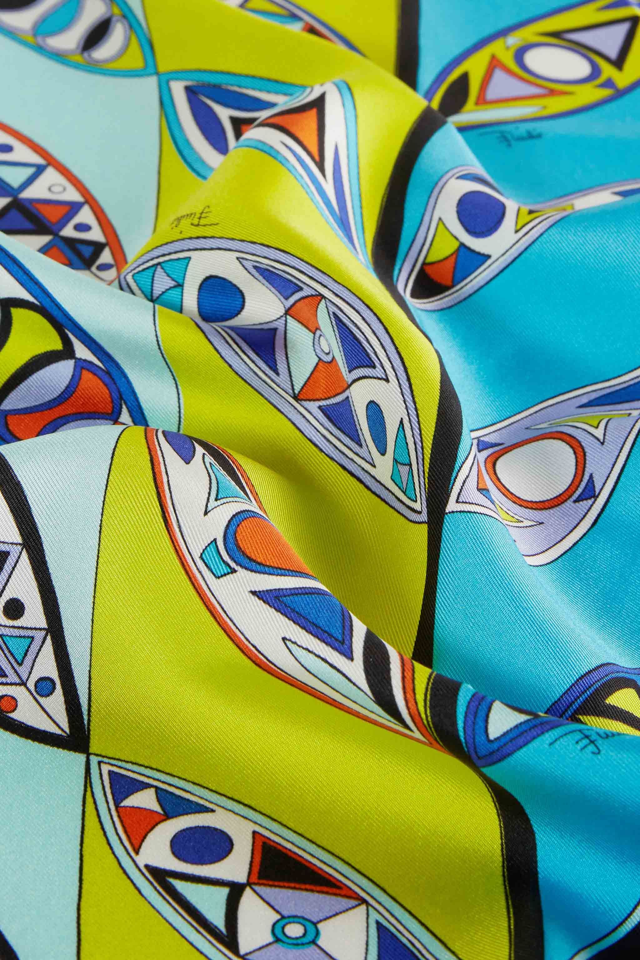 Carré piccolo in seta con stampa Girandole sold by Emilio Pucci product image thumbnail 4