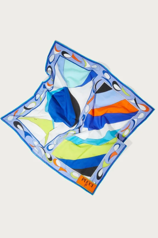 Carré piccolo con stampa Pesci sold by Emilio Pucci