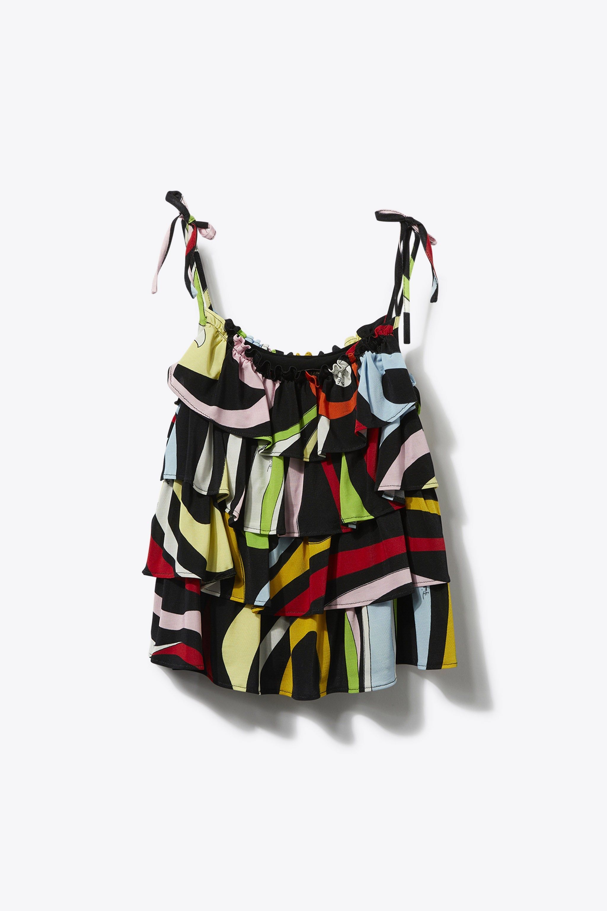 Marmo-Print Ruffled Top sold by Emilio Pucci product image thumbnail 2