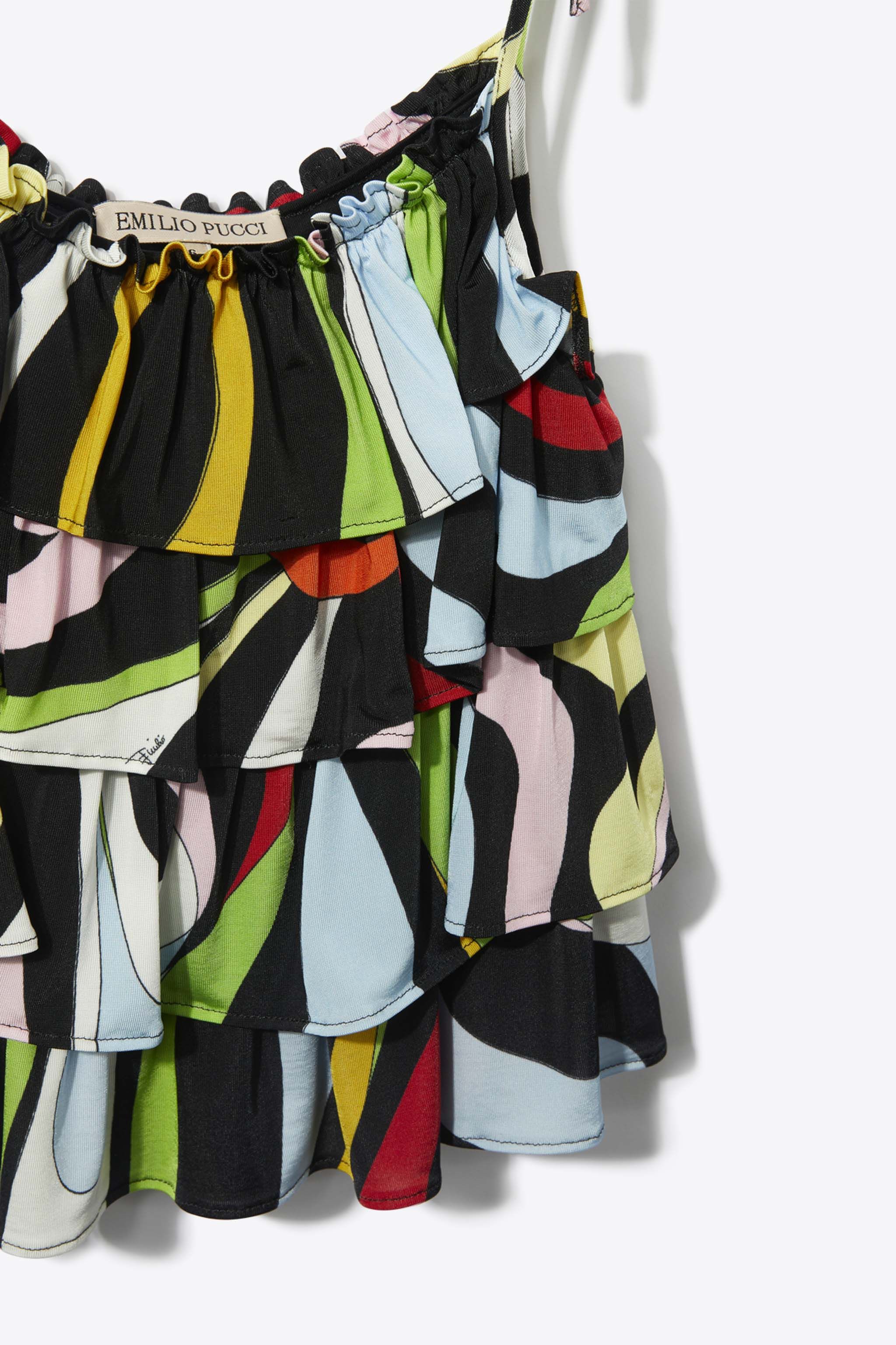 Marmo-Print Ruffled Top sold by Emilio Pucci product image thumbnail 3