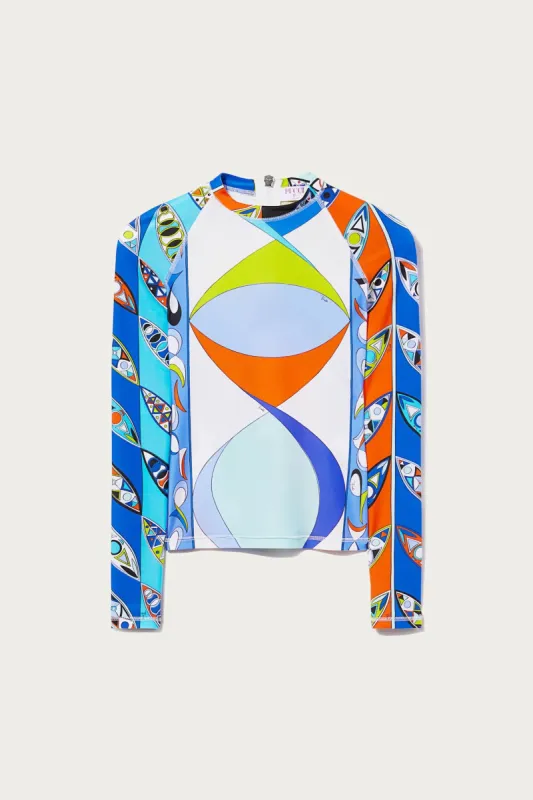 Top con stampe Pesci e Girandole sold by Emilio Pucci