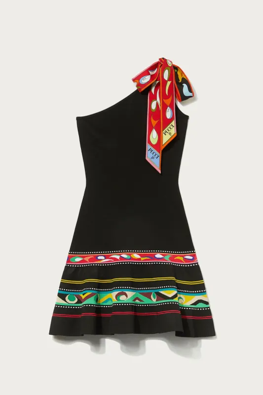 Mini abito monospalla a righe jacquard sold by Emilio Pucci
