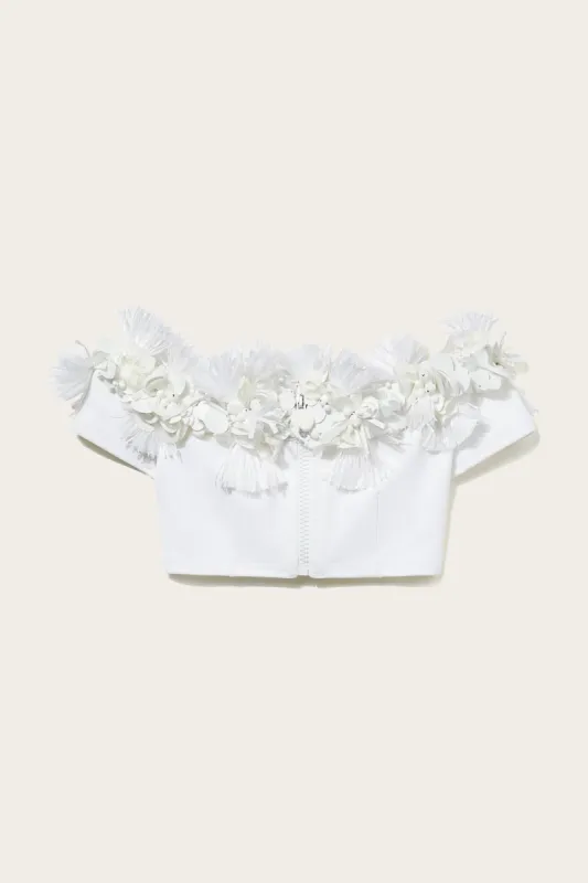 Crop top con decorazione sold by Emilio Pucci