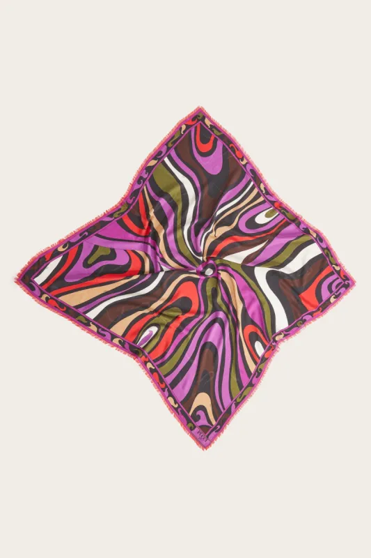 Foulard grande jacquard con motivo Marmo sold by Emilio Pucci