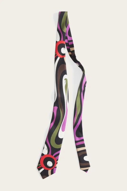 Cravatta in seta con stampa Marmo sold by Emilio Pucci