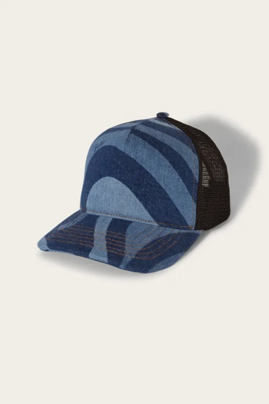 Cappello trucker in denim con stampa Marmo sold by Emilio Pucci