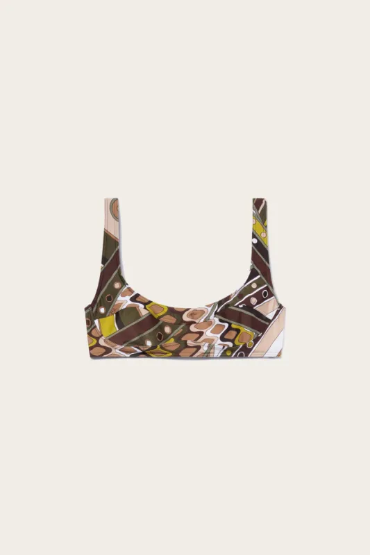 Top bikini con stampa Vivara sold by Emilio Pucci