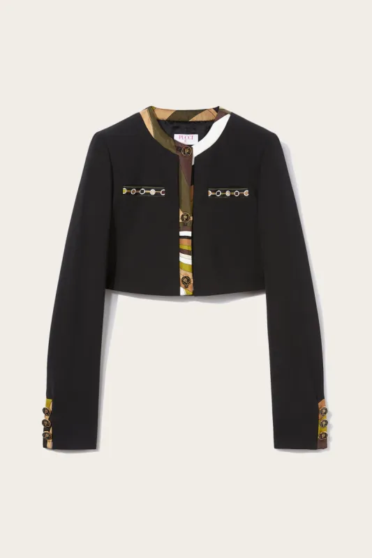 Giacca cropped con finiture Vivara sold by Emilio Pucci