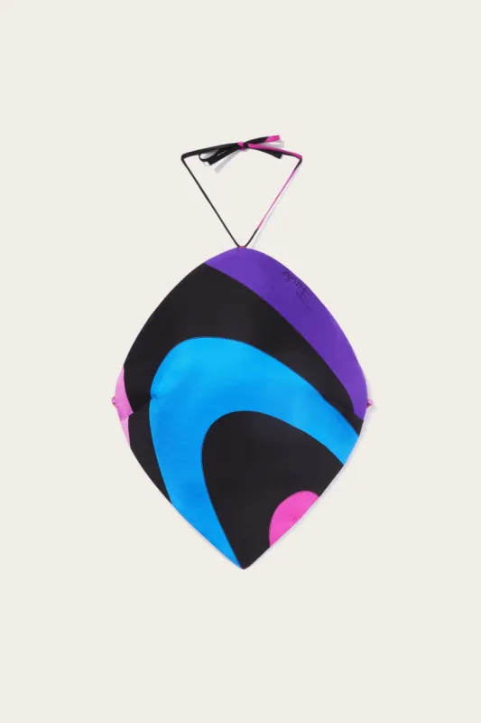 Top con stampa Marmo e scollo all'americana sold by Emilio Pucci