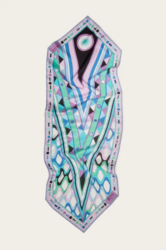 Foulard in seta con stampa Vivara sold by Emilio Pucci