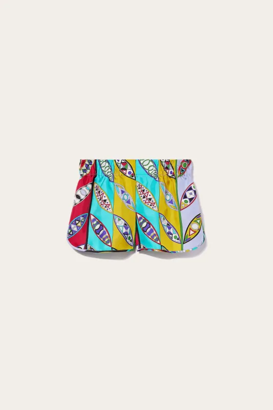 Shorts in seta con stampa Girandole sold by Emilio Pucci