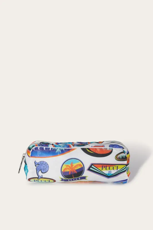 Beauty case con stampa Etichette sold by Emilio Pucci