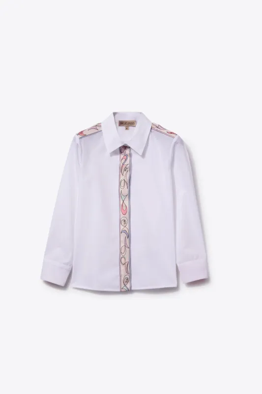 Pesci-Print Cotton Shirt sold by Emilio Pucci