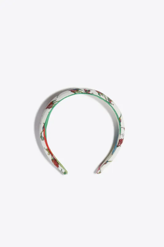 Rosa-Print Headband made by Emilio Pucci