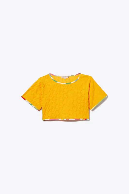 Logo-Jacquard Crop Top sold by Emilio Pucci
