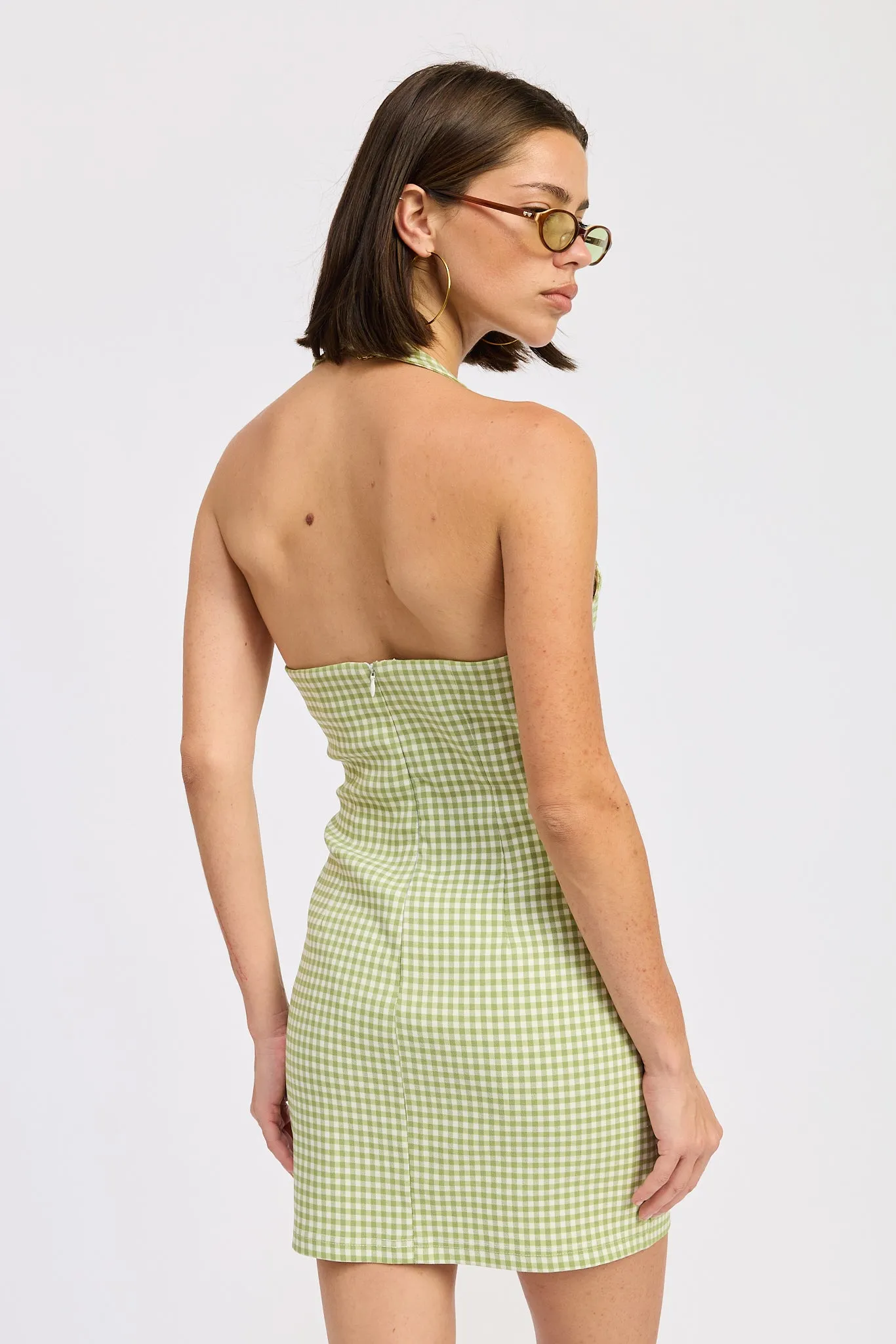 Zinnia Halter Mini Dress sold by emory park product image thumbnail 3