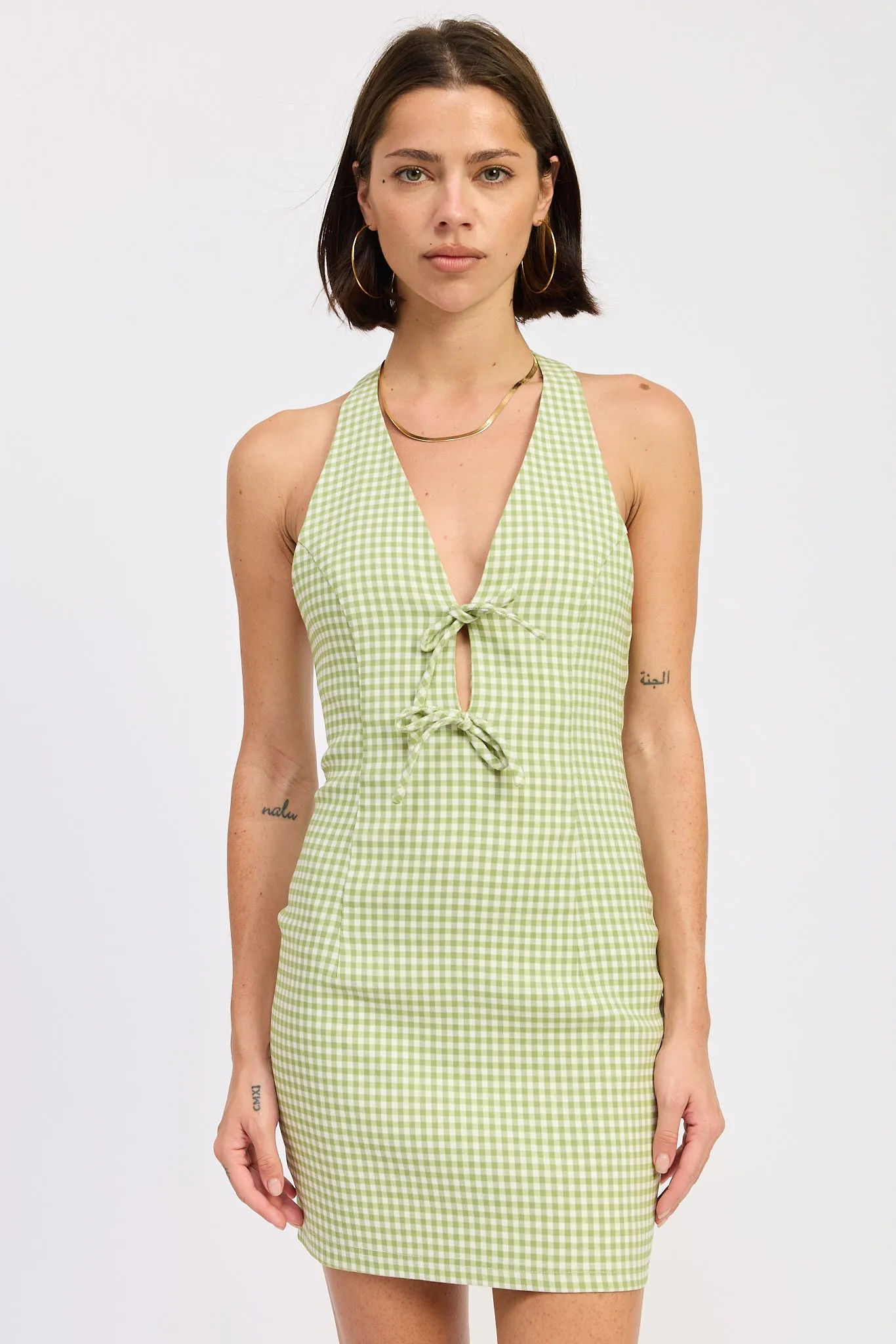 Zinnia Halter Mini Dress sold by emory park product image thumbnail 5