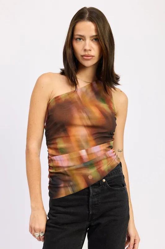 Cyndra One Shoulder Top sold by emory park
