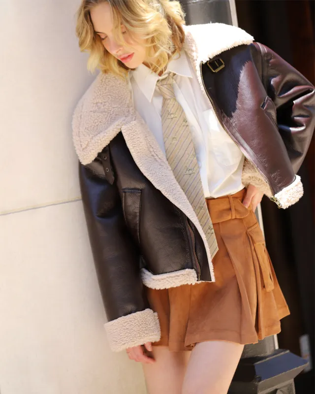 Laura Oversized Aviator Jacket sold by En Creme