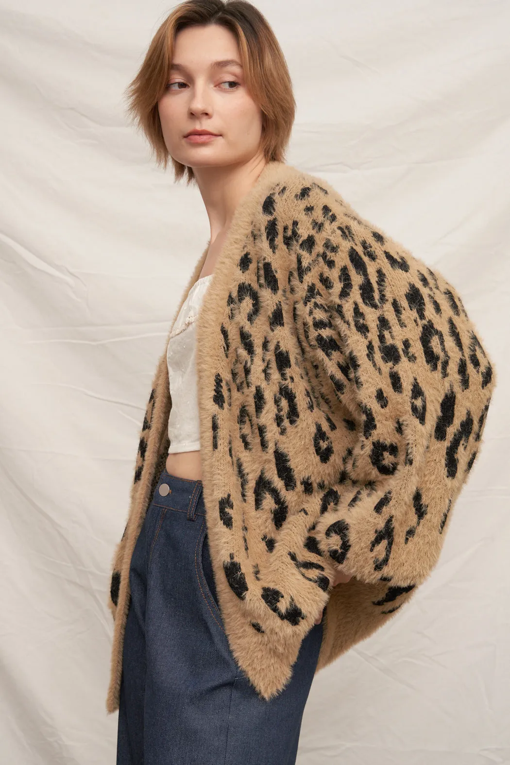 Wild About You Leopard Cardi sold by En Creme product image thumbnail 2
