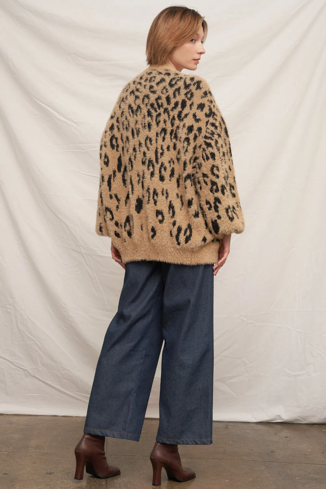 Wild About You Leopard Cardi sold by En Creme product image thumbnail 5