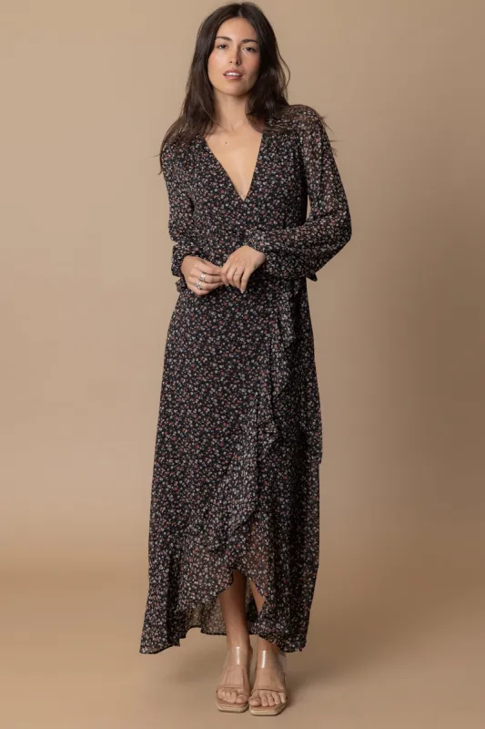 Margaret Wrap Maxi Dress made by En Creme