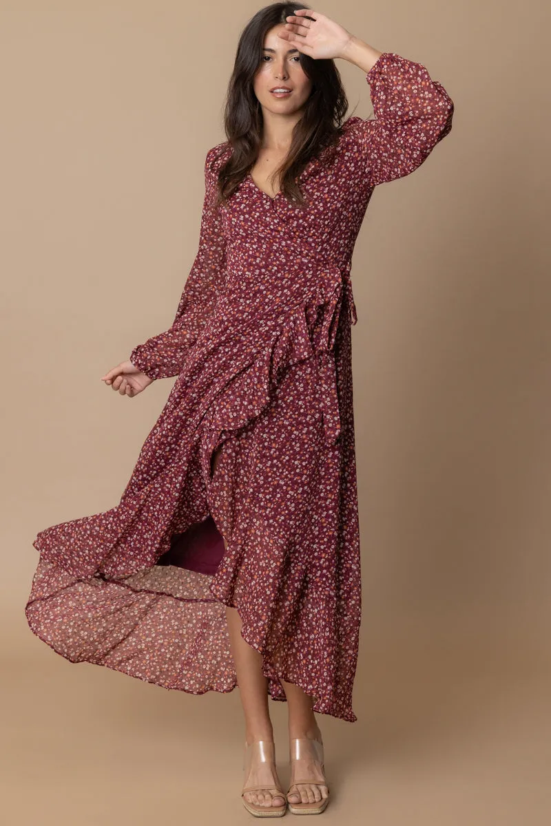 Margaret Wrap Maxi Dress sold by En Creme product image thumbnail 5