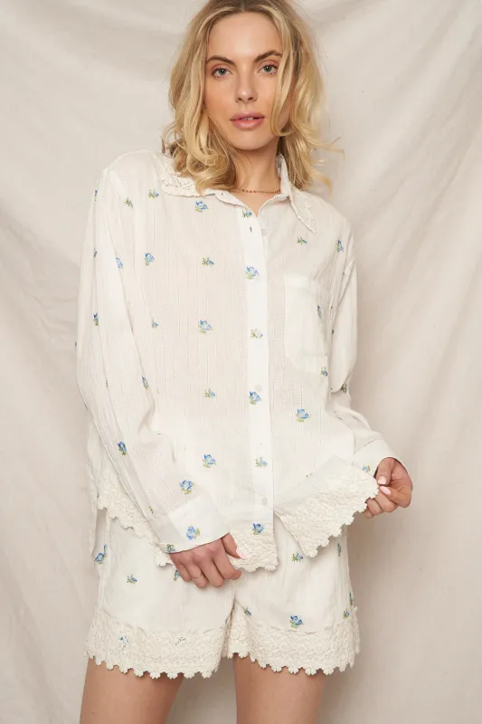 Helena Lace Shirt sold by En Creme