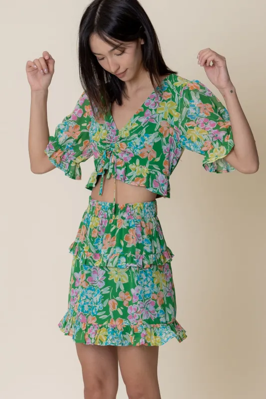 Clover Mini Skirt Set sold by En Creme