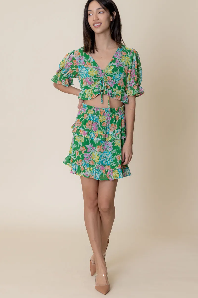 Clover Mini Skirt Set sold by En Creme product image thumbnail 3