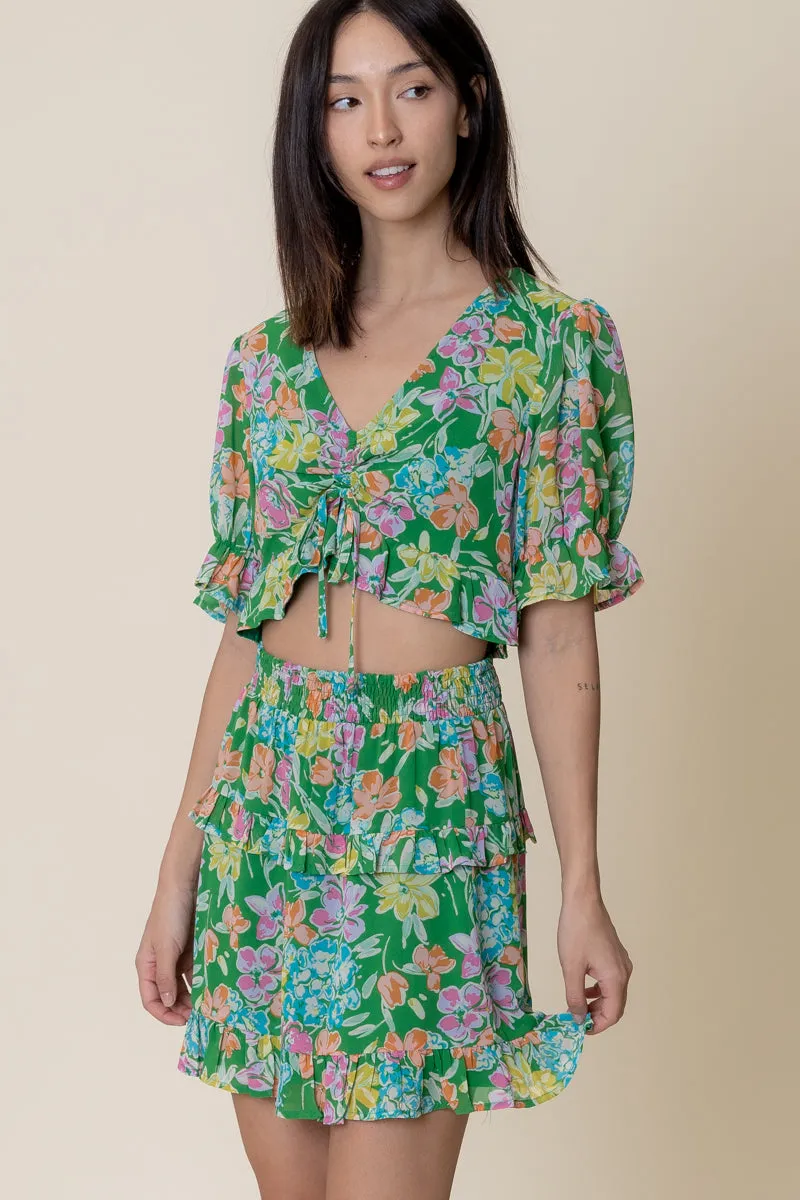 Clover Mini Skirt Set sold by En Creme product image thumbnail 4
