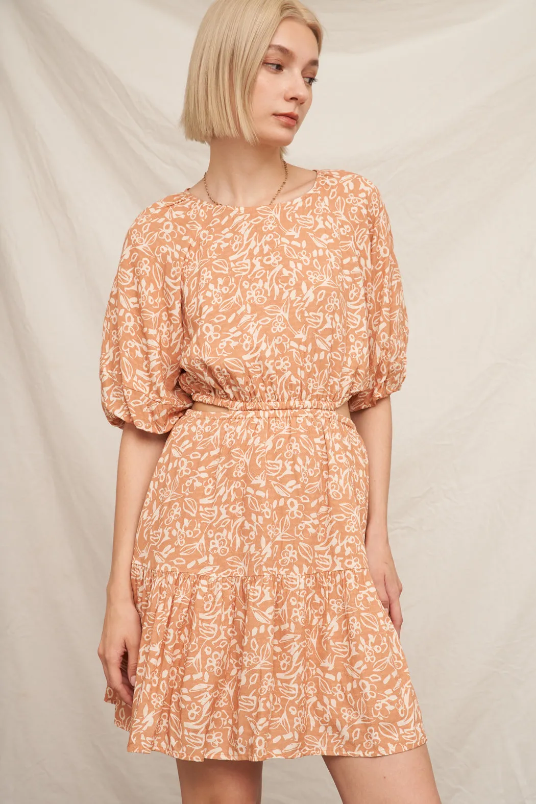 Ladia Balloon Mini Dress sold by En Creme