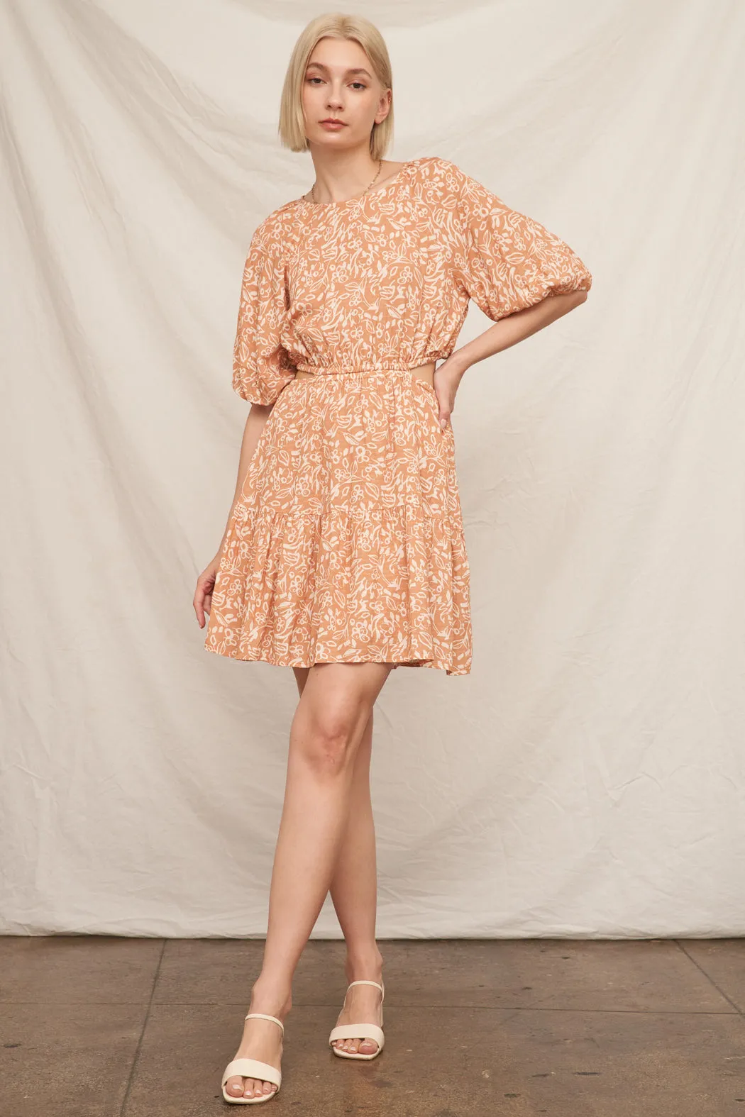 Ladia Balloon Mini Dress sold by En Creme product image thumbnail 2